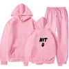 Whitefox Tracksuits Women Hoodie Set Two Piece Long Sleeve Polyester Pullover Pants Hooded Casual Löst passande kläder Set Hoodies Pants Outfit Sweatshirts Set Set