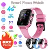 Relógios Infantis Smartwatch Smart impermeável para crianças 4G Smart Watch SOS GPS Localização SIM CARTO Vídeo Chamada de telefone Câmera de localização Girls Girls