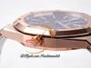 BF 1520 Jumbo Extra-Sottile 39mm Oro rosa 18 carati Indice blu Grande Tapisserie Dial Stick A2121 Orologio automatico da uomo Bracciale in acciaio inossidabile Super Edition Puretimewatch