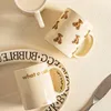 Muggar modern kreativ keramisk mugg personlig enkel stil kaffekopp frukost mjölk koppar glass stor kapacitet vatten