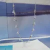 Hangers SLJELY Real 925 Sterling Zilver Glanzende Waterdrop Kristallen Ketting Vrouwen Hoge Kwaliteit Mode Partij Sieraden