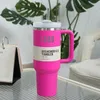 H2.0 40oz Stainless Steel Tumblers Cups With Silicone Handle Lid and Straw 2nd Generation Car Mugs Vacuum Insulated Water 40 oz Bottles with logo W24-46