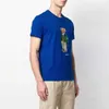 Designer grossistbjörn t -shirt kort ärm tee tröjor martini björn hockey mönster grön jacka tryck designerq89v