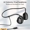 Kulaklıklar Açık Kulak Hava İletim Çocuklar için Kulaklıklar Yetişkinler Kablolu TypeC kulak tomurcukları yerleşik mikrofon Swoot Spor Kulaklığı Egzersiz Gym için
