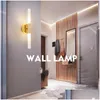 Vägglampa 12W LED -sconces spegel med ljus ljus fixtur för sovrum gång bakgrund modern inomhusbelysning akryl ac 260v drop de otwi4