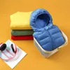 Manteau en duvet pour enfants, veste pour hommes et femmes de fonds, automne hiver 2024, plume légère pour bébé