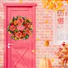 Dekoracyjne kwiaty jesienne Wewonek z dyni do drzwi przednie dekoracja ściany wislarz sztuczne zbiory Święto Dziękczynienia girlandów ozdoba okna