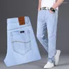 Jeans para hombres Moda Hombres Slim Straight Streetwear Tamaño grande Pantalones azules Primavera Otoño Coreano Negocios Casual Masculino Denim Pantalones