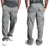 Herren-Cargohose, Trainingshose, Straßenhose, Winter, Fitness, Fitnessstudio, Workout, Laufen, Training, Übung, atmungsaktiv, weich, männliche Jogginghose 240226