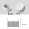 Supplies PAWPAW Cat Bowl Matte Ceramic Anti Spill Elevated Design Protect Backbone Prevent Dirty Chin Easy To Clean Feeder Wholesale