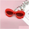 Солнцезащитные очки для детей «кошачий глаз» для детей Lovely Lip Cjo Очки для девочек и мальчиков Очки Травиолетово-защитные для младенцев Симпатичные Drop Delivery для малышей для беременных Dhhgq
