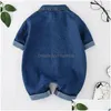 Rompers Baby Jumpsuits No Bag Spring And Autumn Japanese Korean Version Girls Romper Childrens Clothes Boy Denim 231010 Drop Deliver Dhxe2