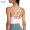Tenue Sports soutien-gorge pour femmes Push Up Bras Samless Yoga Crop Top plus taille pour femmes Vêtements Breau de gym respirant avec pads Sexy Bralette