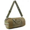 Sacos de compras Saco de acampamento Sports Backpack Duffel Homens Bolsa de Ombro Duplo Tambor Mulheres Barril Militar