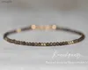 Beaded Smoky Quartz Armband Birthstone Jewelry Smokey Quartz April Birthstone Libra smycken YQ240226