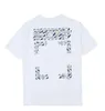 Été Hommes Femmes Tees en vrac Tops Homme Casual Chemise Luxurys Vêtements Streetwear Shorts Polos T-shirts T-shirts Designers T-shirts Taille S-X Offs WhiteE