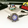 Keychains Turbo Keychain With Sound Turbocharger Spinning Turbine Key Chain Ring Keyring Keyfob Car Interior