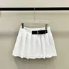 Designerska spódnica tenisowa spódnice plisowane mini czarne letnie ubrania zwykłe podstawowe sukienki projektant 143h