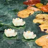 Fleurs décoratives 5 pièces Simulation feuille de Lotus décorations intérieures pour maison fleur pièce esthétique flottant fleur de Lotus mousse