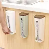 Opslagflessen Plastic vuilniszakdispenser Creatief met deksel Kruidenier Vuilnishouder Box voor keuken Badkamer