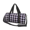 Outdoor Bags Lavender Houndstooth Pattern Gym Bag Fashion Waterproof Sports Large Travel Printed Handbag Cute Fitness For Couple Drop Otugp