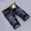 Erkek şort yaz yırtık kot pantolon şort erkek düz denim şort erkek moda gündelik iş şort denim şort erkek giyim yok 240226