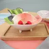 Kreskówka Śliczna kreatywna ceramiczna przekąska w stylu warzywnym danie domowe miski warzywne deser miska owocowa sałatkowa miska płyta 240223