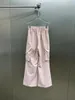 Women's Pants Spring/Summer Love Elastic Casual A Burst Of Small Wide Leg Version Size Perfect Waist Design