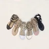 Kvinnor Sandaler Designer Pinch Slippers Fashion Summer Womens Flat Beach Sandal Top Quality Ladies Slides Shoes 35-41