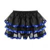 Kjolar satin trim vuxen tyll steampunk klänning lolita kvinnor minitutu kjol petticoat sexig gotisk klubbkläder plus storlek