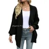 Women's Sweaters 2024 Women's Long Sleeve Lantern Sleeve Cardigan With Pocket Oversize Chunky Knit Sweater