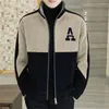 Men's Jackets Fashionable Casual Men Sweatshirt Thick Warm Stand Collar Winter Coat With Soft Zipper Closure Neck Protection For Fall