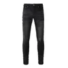 Designer Jeans Mens Skinny Jeans Black Skinny Stickers Licht Was gescheurde motorfiets Rock Revival Joggers True Religions Purple Jeans 7 546