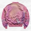 HARAJUKU HIP HOP KURTA BOMBER Różowy Plus Size Streetwear Kurtki technologiczne para mody baseball kurtka i płaszcz 240222