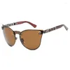 Sunglasses 2024 Cat Eye Sun Glasses Female Outdoor Shopping Shades Head Driving Eyewear Retro Cool Oval