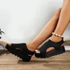 2024 Shoes for Sandals Women Open Toe Women's Summer Rome Solid Beach Female Platform Casual Large Size 6411 's Platm