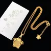 Tasarımcı kolye moda altın kolye kolye bijoux zincirleri lady erkek ve bayan parti severler için hediye hiphop takılar kutu