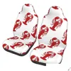 Housses de siège de voiture Ers Red Lobster Motif répétitif Er Impression personnalisée Accessoires de protection avant Coussin Set Drop Livraison Automobiles Otxjs