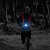 Headlamps RGB LED Running Light USB Rechargeable Night Warning Front Chest Cycling Fishing Hiking Camping Lamp Bicycle