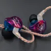 Koptelefoon KZ ZST Pro in-ear oortelefoon DD+BA zware bas oordopjes HiFi muziek oordopjes met afneembare kabel Monitoren Ruisonderdrukkende headset