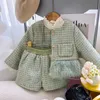 Hiver Filles Princesse Vêtements Ensemble Automne Épais Bébé Enfants Enfants Manteaux TopsSkirt En Peluche T-shirt Filles Tenue Costumes 2 3 4 5 6 7Y 240223