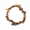 Beaded Hot Irregular Natural Crystals Chakras Stone Armband Pärlor Chips smycken Armband Gula kristaller Rensar kristaller Aquamarines YQ240226