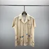 Дизайнерская мужская повседневная рубашка весеннего и облегающего осеннего кроя, высококачественная деловая классическая вышивка, модная рубашка с короткими рукавами M-3XL 10