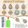 Stitch 8pcs DIY PEINTURE DIAMANT BOUCES D'OREILLE