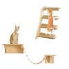 Scratchers Cat Wall Climbing Furniture Wooden Shelves for Cats Perches Activity Cat Tree Scraper Stairs DIY Wall Mounted Cat Climbing Frame