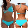 Damenbadebekleidung 2024 Frauen Sexy Streifen Spleißen Zweiteilige Bikini Set Weiblichen Sommer Große Größe Badeanzug Mode Beachwear Bad Anzug XS-6XL