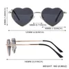 Lunettes de soleil filles monture en métal 5-10 ans coeur polarisé pour enfants lunettes de soleil en forme de coeur