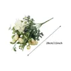 Dekorativa blommor Artificial Flower Wedding Party Simulation Fake 5 Stems Real Touch Arrangement Diy Craft Silk Hydrangea Po Props Home