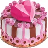 Stampo per torta in silicone a forma di cuore con diamante, adatto al forno, piatto per torta, torta al cioccolato, dessert, stampo per mousse di San Valentino