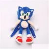 Animaux en peluche en peluche 45 cm Sonic Hedgehog Stark Book Sac à dos P Jouets Vente en gros et au détail Cadeaux de livraison directe Otlrt